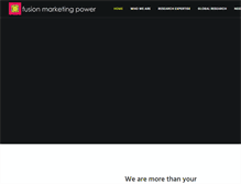 Tablet Screenshot of fusionmarketingpower.com